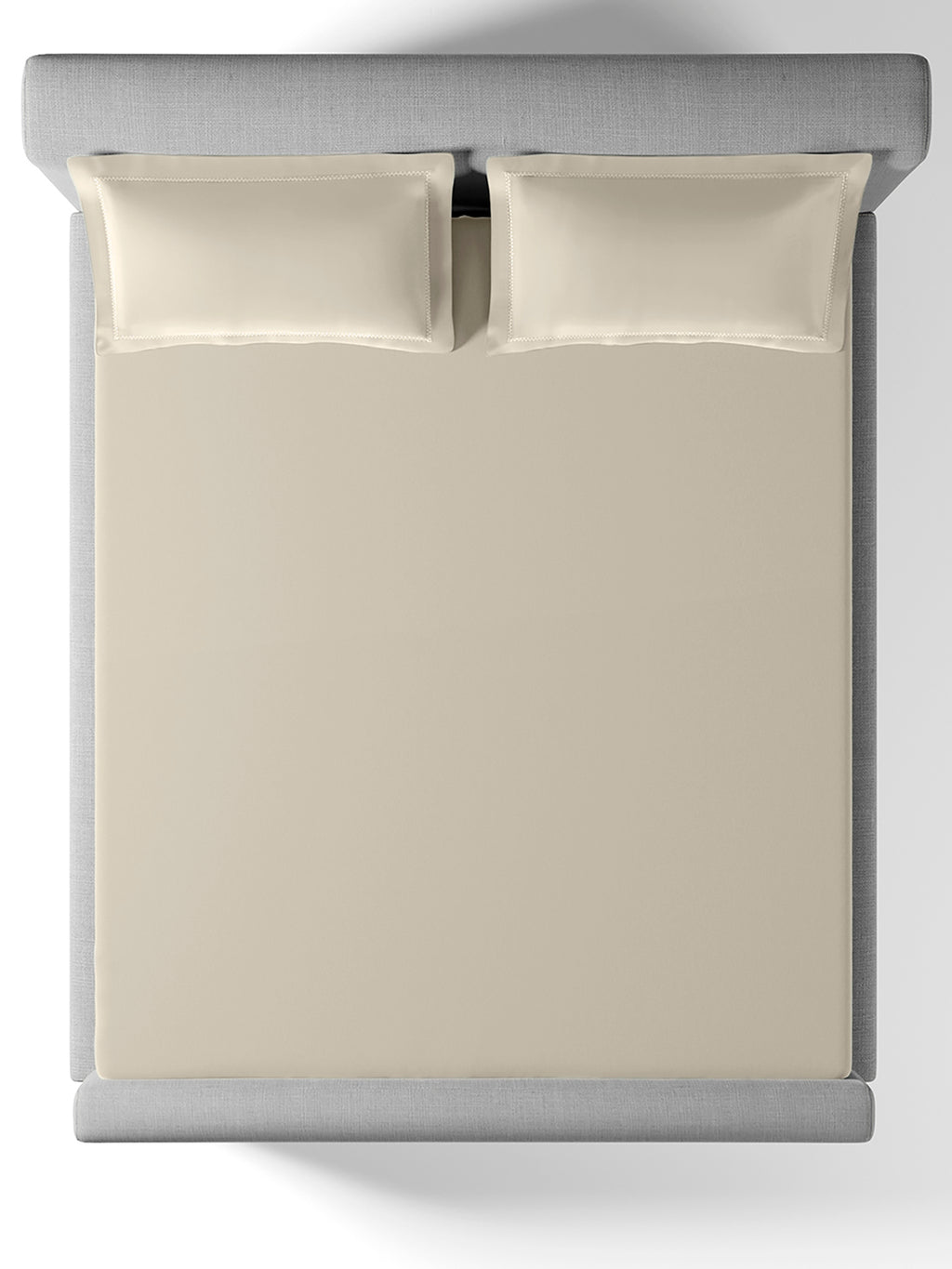 CREAM PINK KING BED SHEET SET