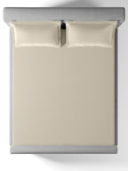 CREAM PINK KING BED SHEET SET