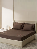 BEATRIX-PINE CONE KING BED SHEET SET