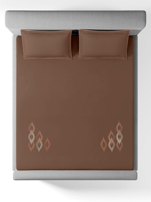 BEATRIX-PINE CONE KING BED SHEET SET