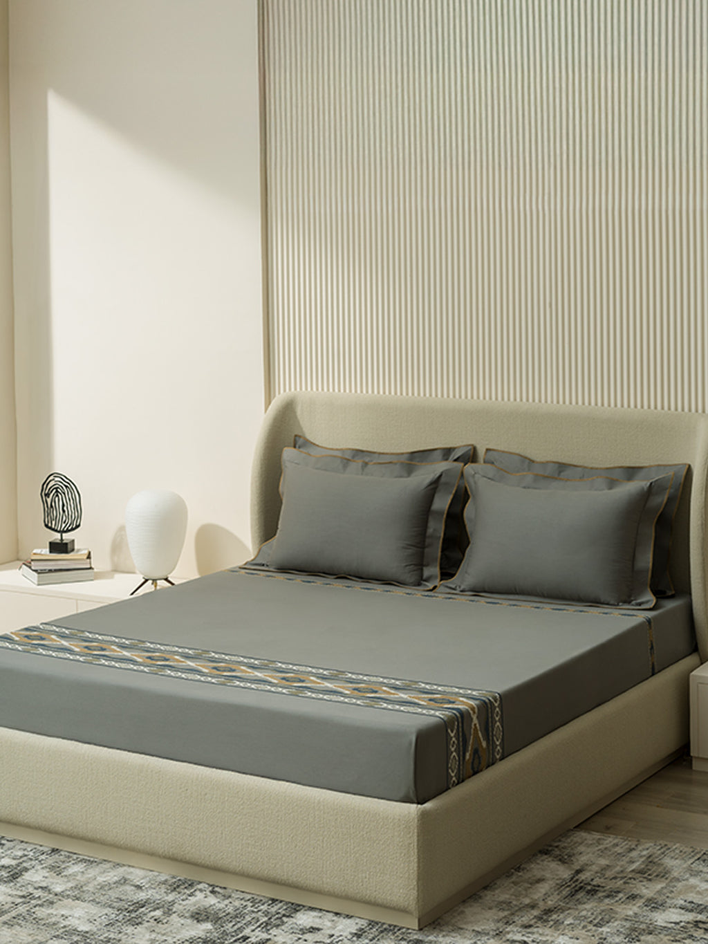 FOLKLORE-ELEPHANT SKIN KING BED SHEET SET