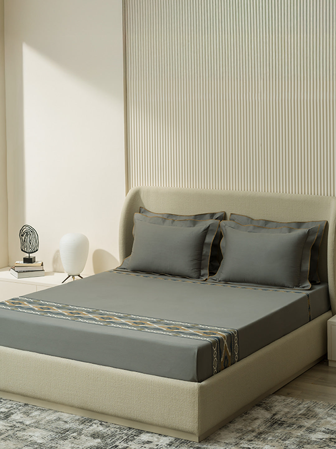 FOLKLORE-ELEPHANT SKIN KING BED SHEET SET