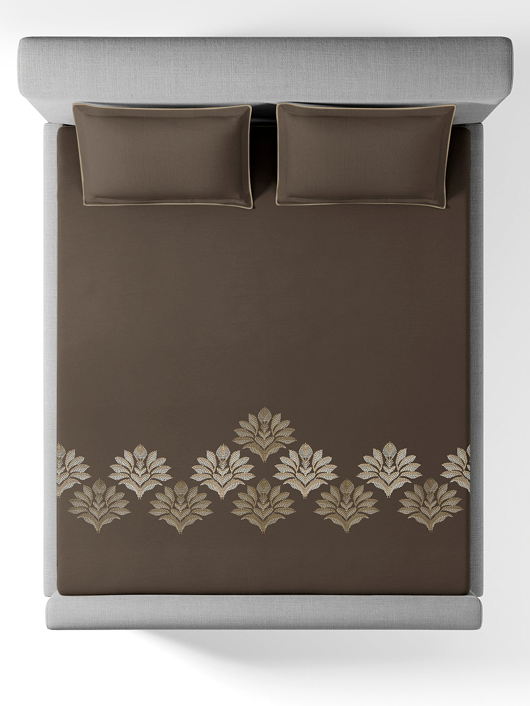 SYLORA-CHARCOAL KING BED SHEET SET