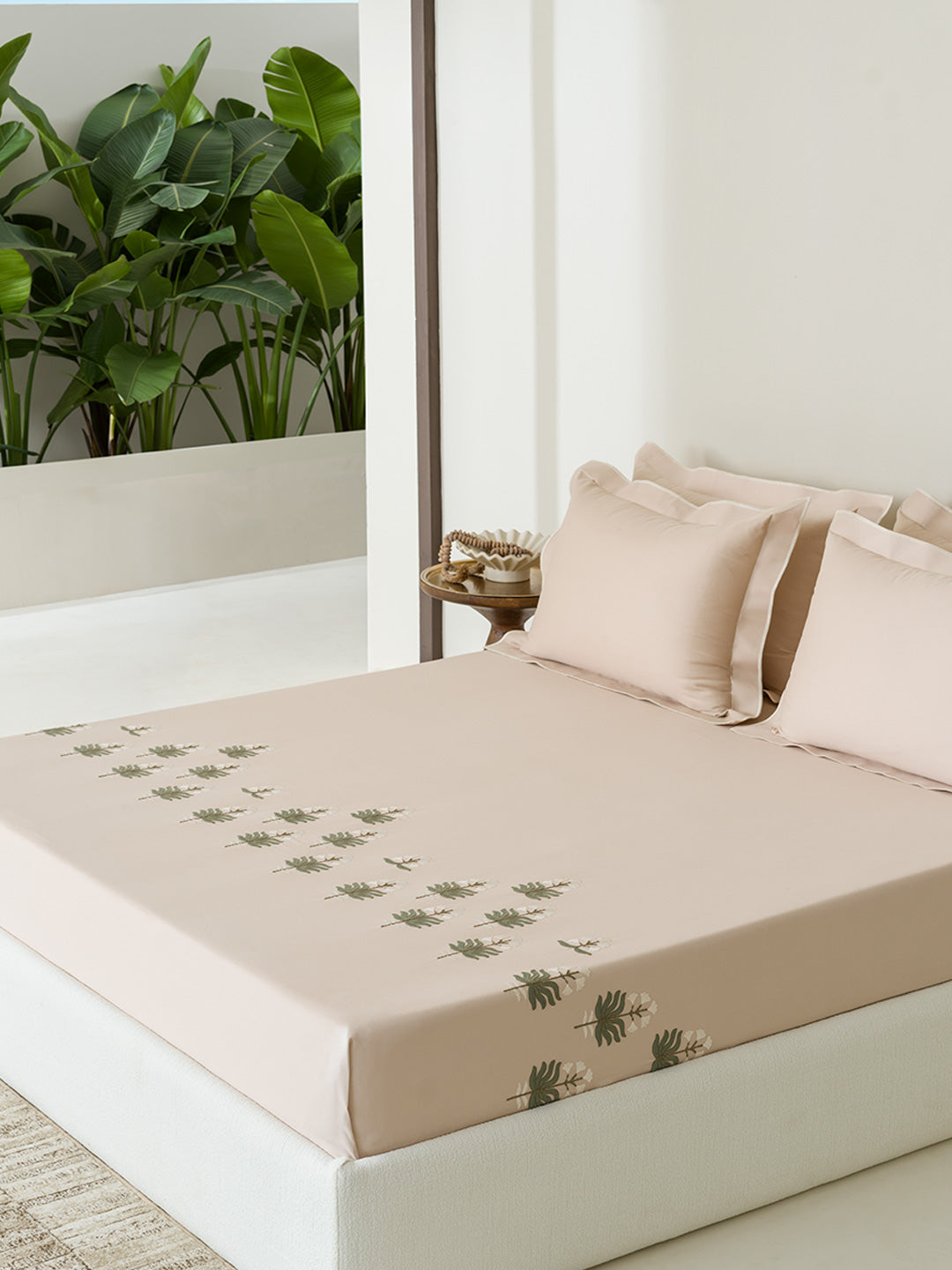 CLARRISA-BISCUIT KING BED SHEET SET