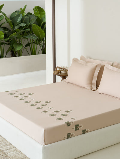 CLARRISA-BISCUIT KING BED SHEET SET