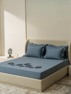 MOTRIC-DENIM KING BED SHEET SET