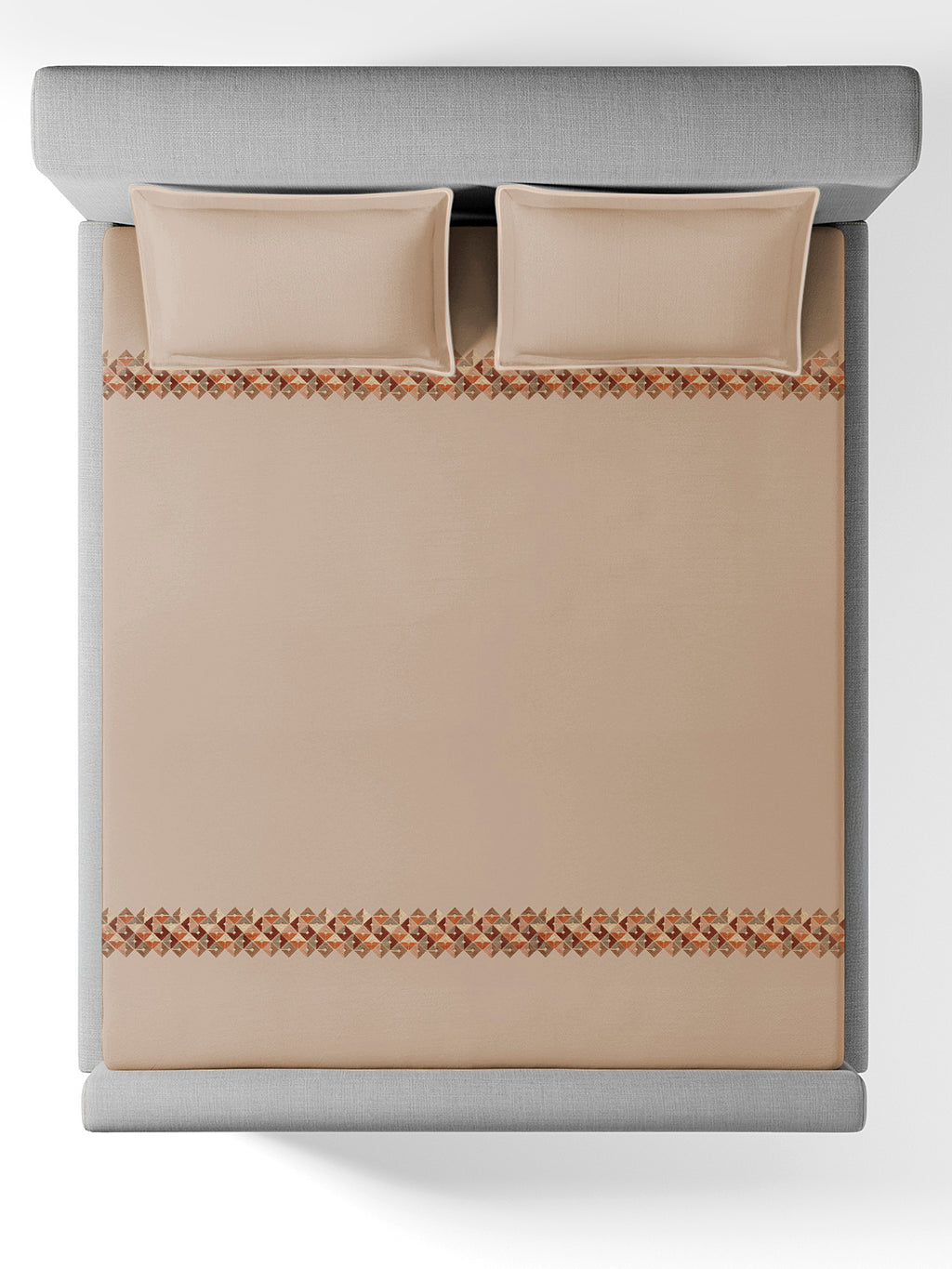 PINNACLE-TAUPE KING BED SHEET SET