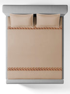 PINNACLE-TAUPE KING BED SHEET SET
