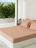 DAINTY-PEACH KING BED SHEET SET