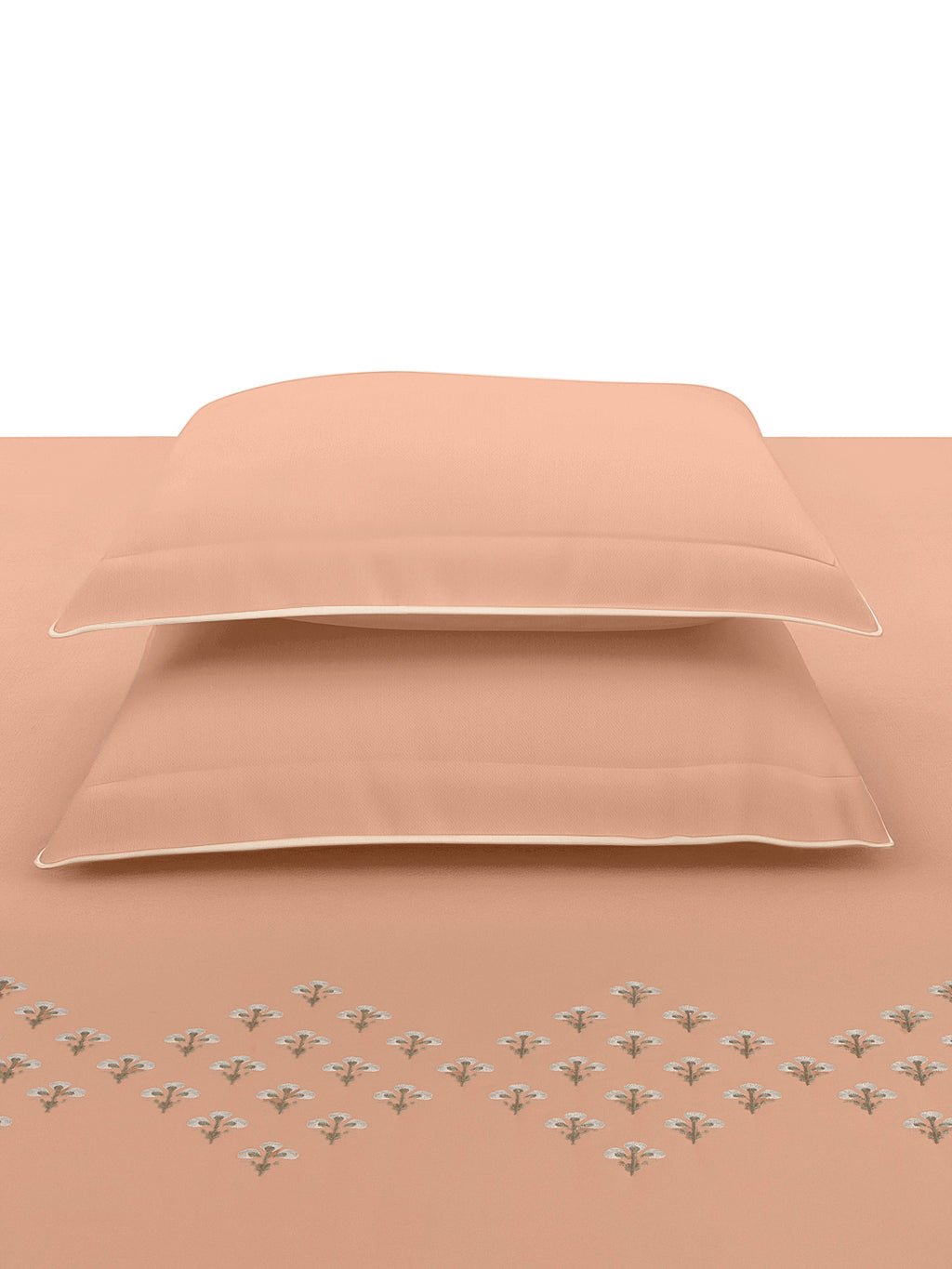 DAINTY-PEACH KING BED SHEET SET