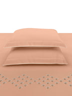 DAINTY-PEACH KING BED SHEET SET