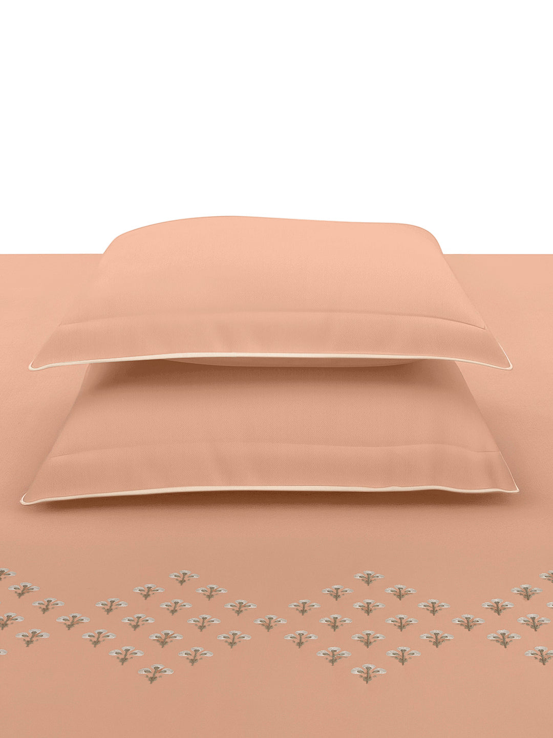 DAINTY-PEACH KING BED SHEET SET