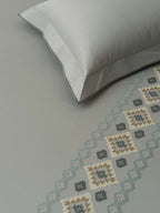 CORSICA-NEW GREY KING BED SHEET SET