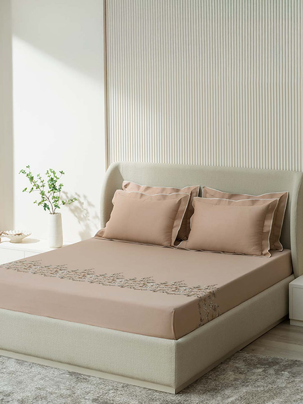 EUPHORIA-CUBAN SAND KING BED SHEET SET