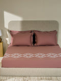BELFORD-COPPER BROWN KING BED SHEET SET