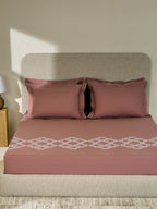 BELFORD-COPPER BROWN KING BED SHEET SET