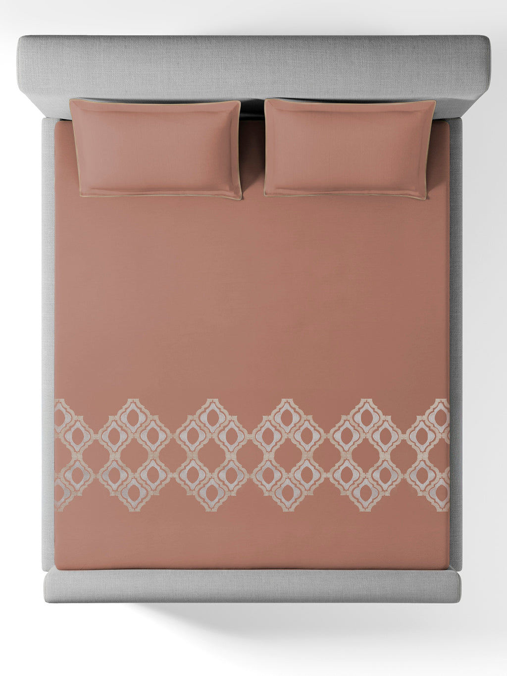 BELFORD-COPPER BROWN KING BED SHEET SET