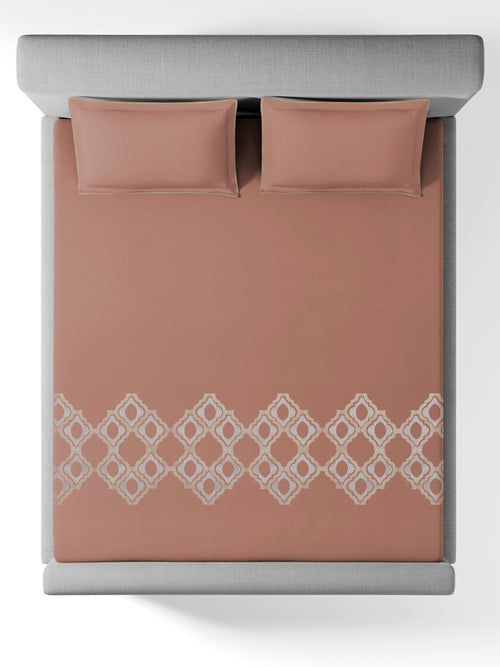BELFORD-COPPER BROWN KING BED SHEET SET