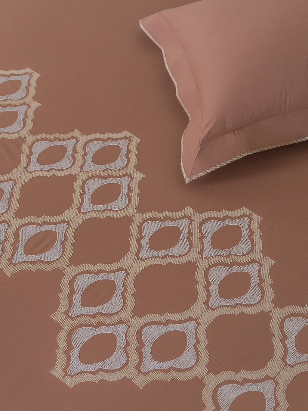 BELFORD-COPPER BROWN KING BED SHEET SET