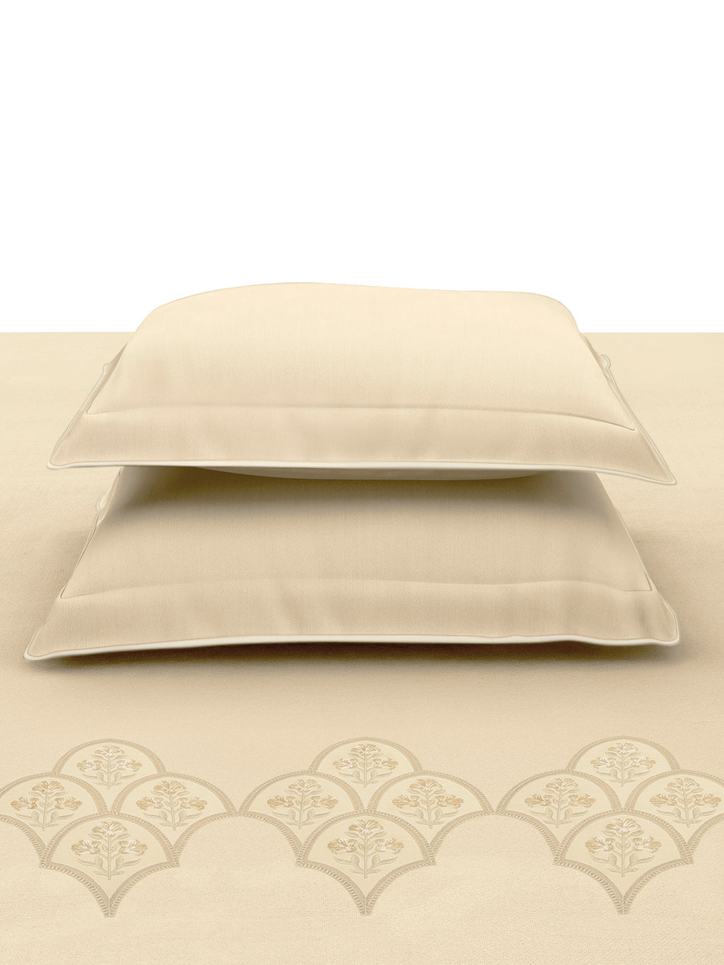 REGAL-WHITE SAND KING BED SHEET SET