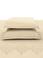 REGAL-WHITE SAND KING BED SHEET SET