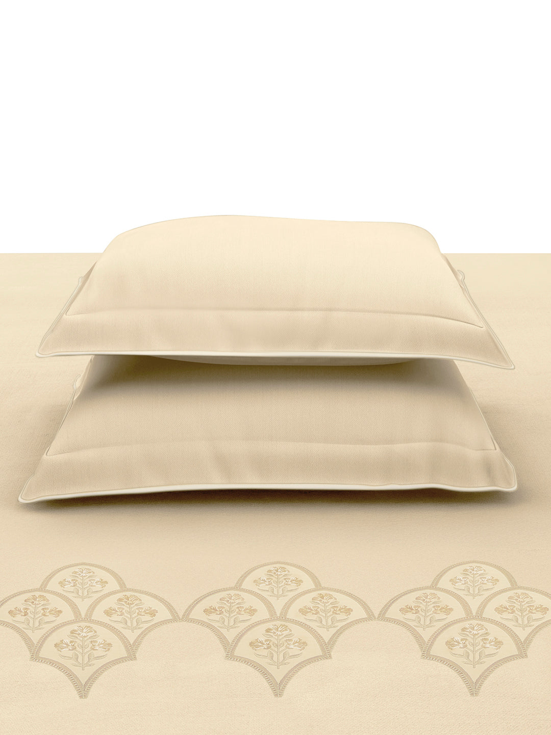 REGAL-WHITE SAND KING BED SHEET SET