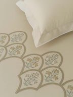 REGAL-WHITE SAND KING BED SHEET SET