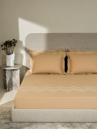 CREST-SEMOLINA KING BED SHEET SET