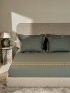 EDITH-STORM GREY KING BED SHEET SET