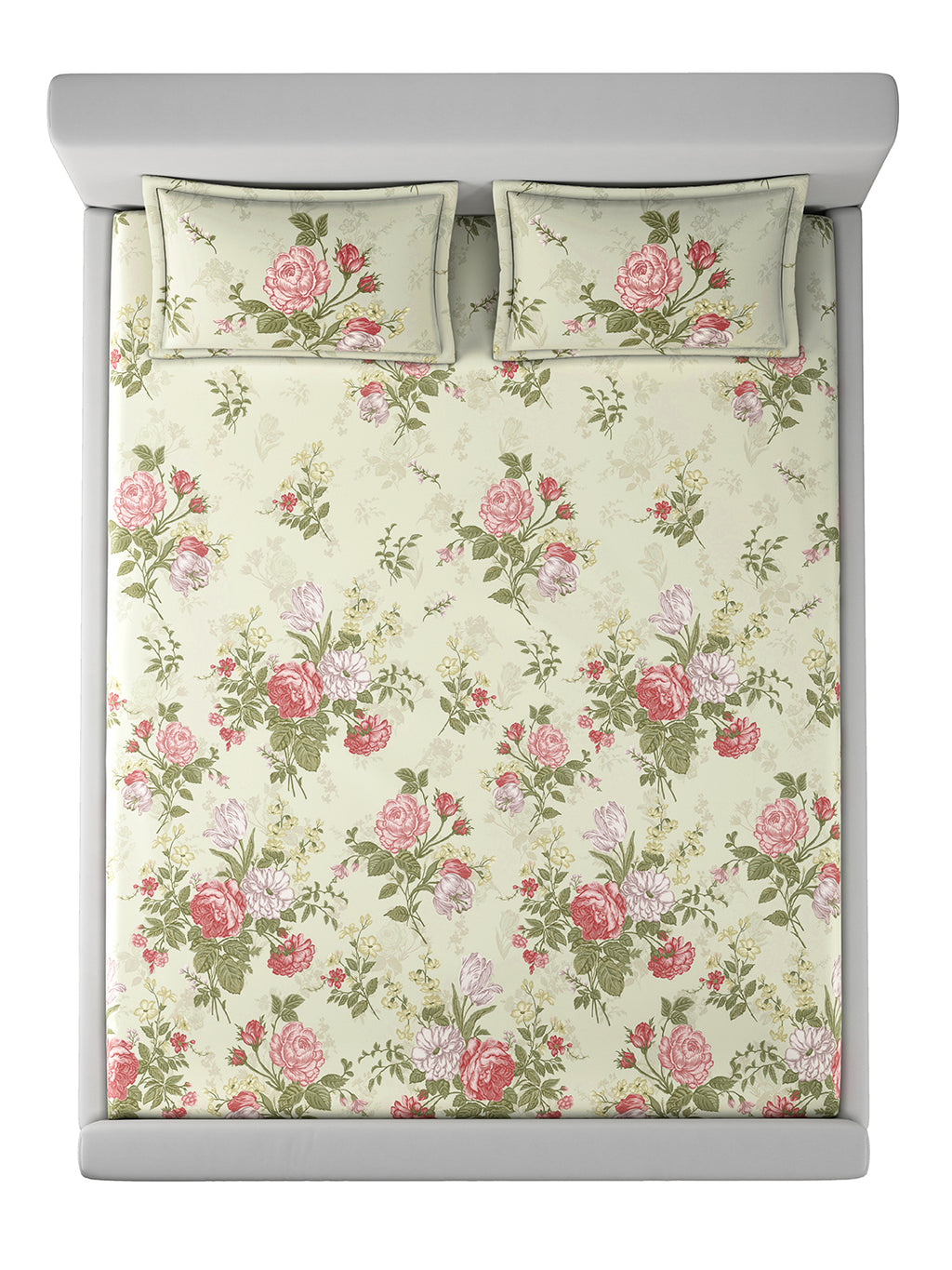 ALICE-ENGLISH ROSE KING BED SHEET SET