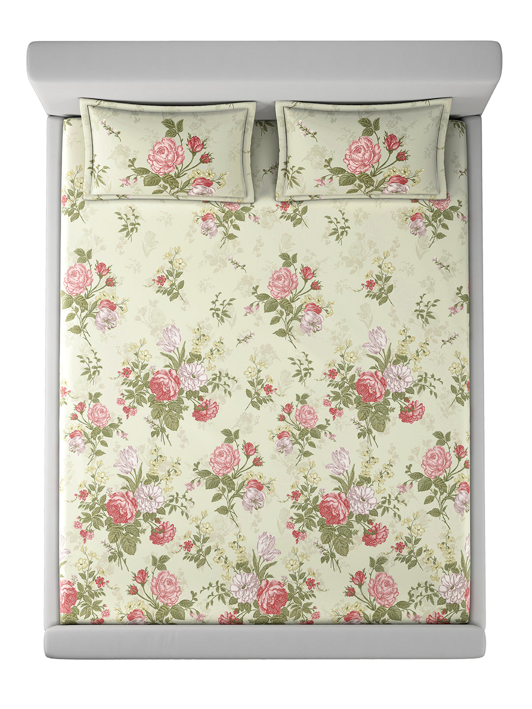 ALICE-ENGLISH ROSE KING BED SHEET SET