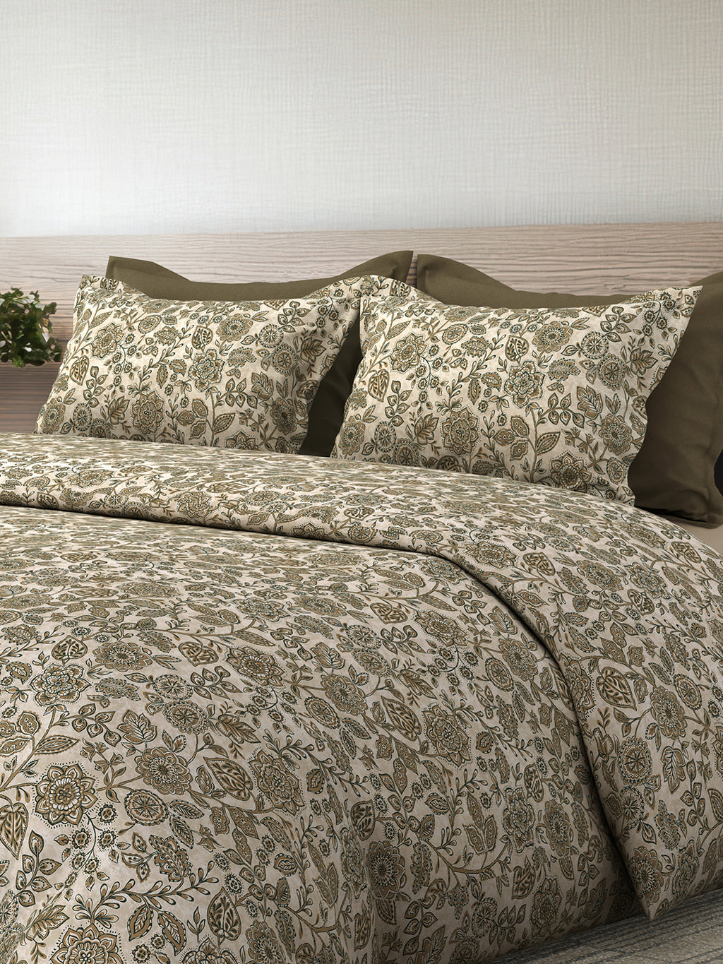 SERAPHINE-SEPIA KING BED SHEET SET