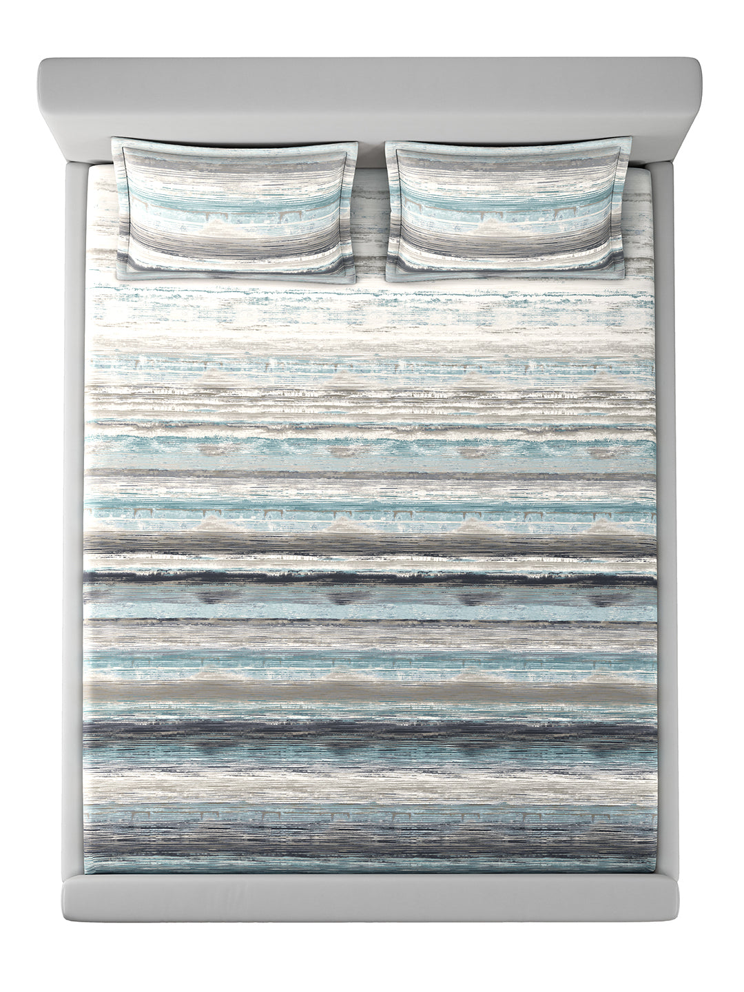 CHESTER-BLUE MIST KING BED SHEET SET