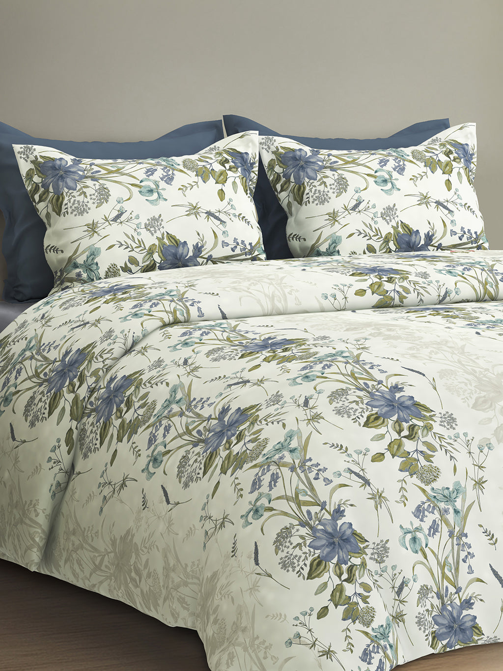 FLORELLE-BLUEBELL KING BED SHEET SET