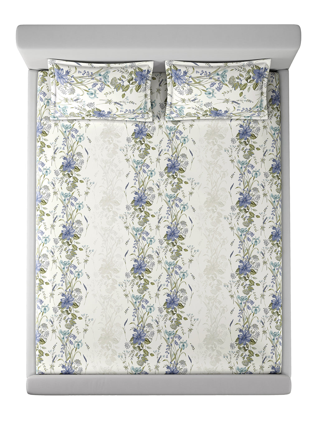 FLORELLE-BLUEBELL KING BED SHEET SET