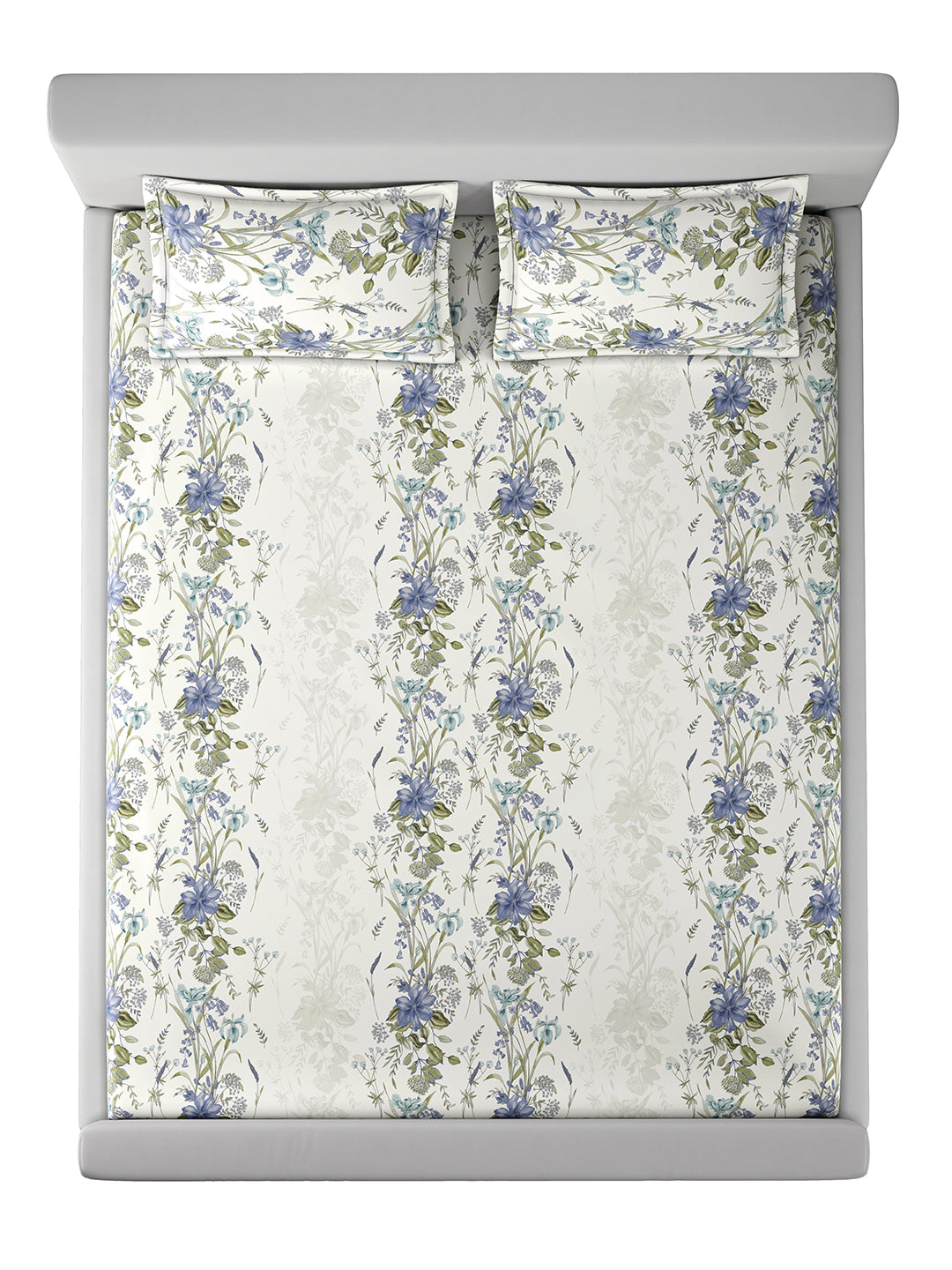 FLORELLE-BLUEBELL KING BED SHEET SET