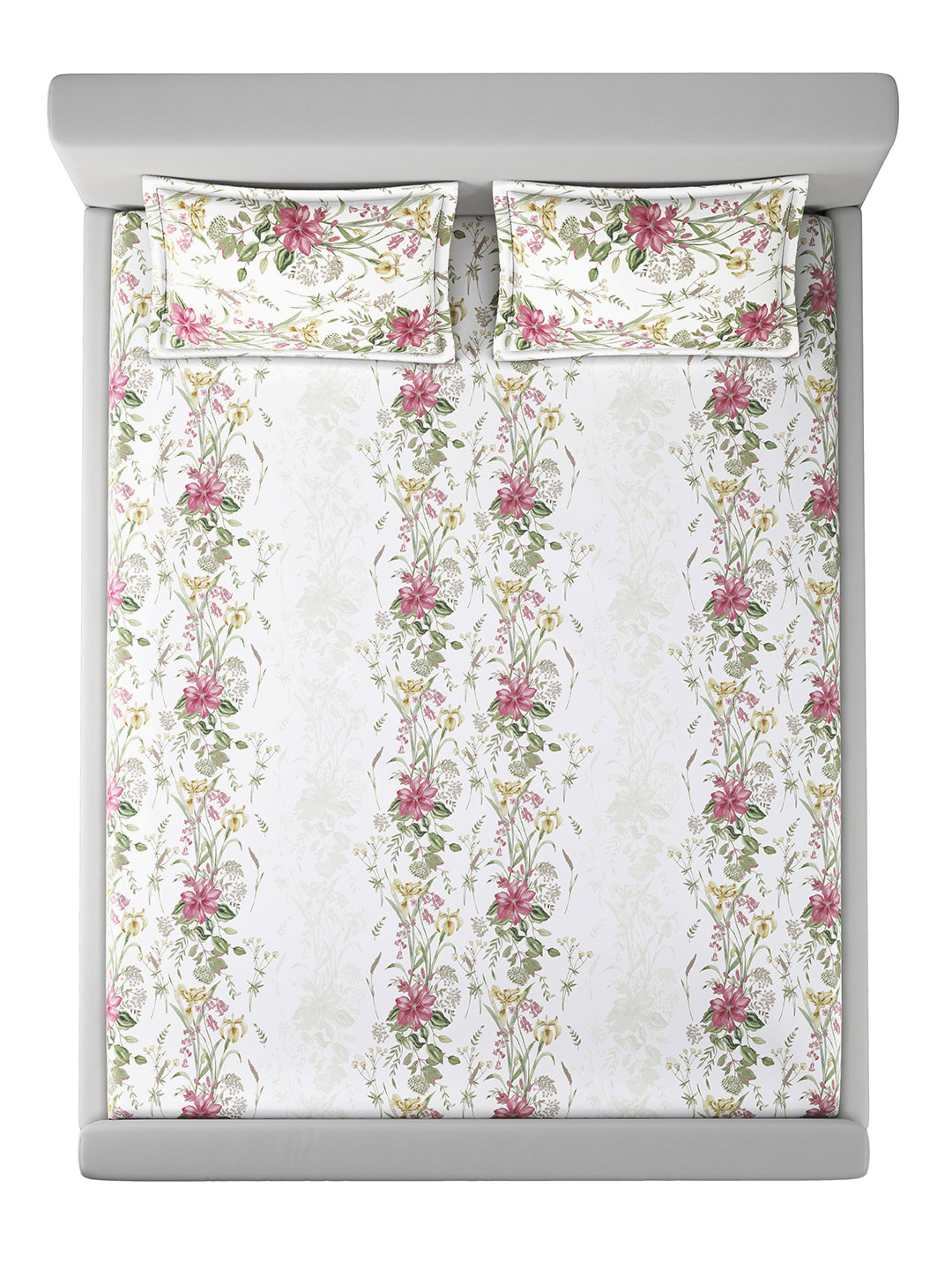 FLORELLE-MAUVEGLOW KING BED SHEET SET