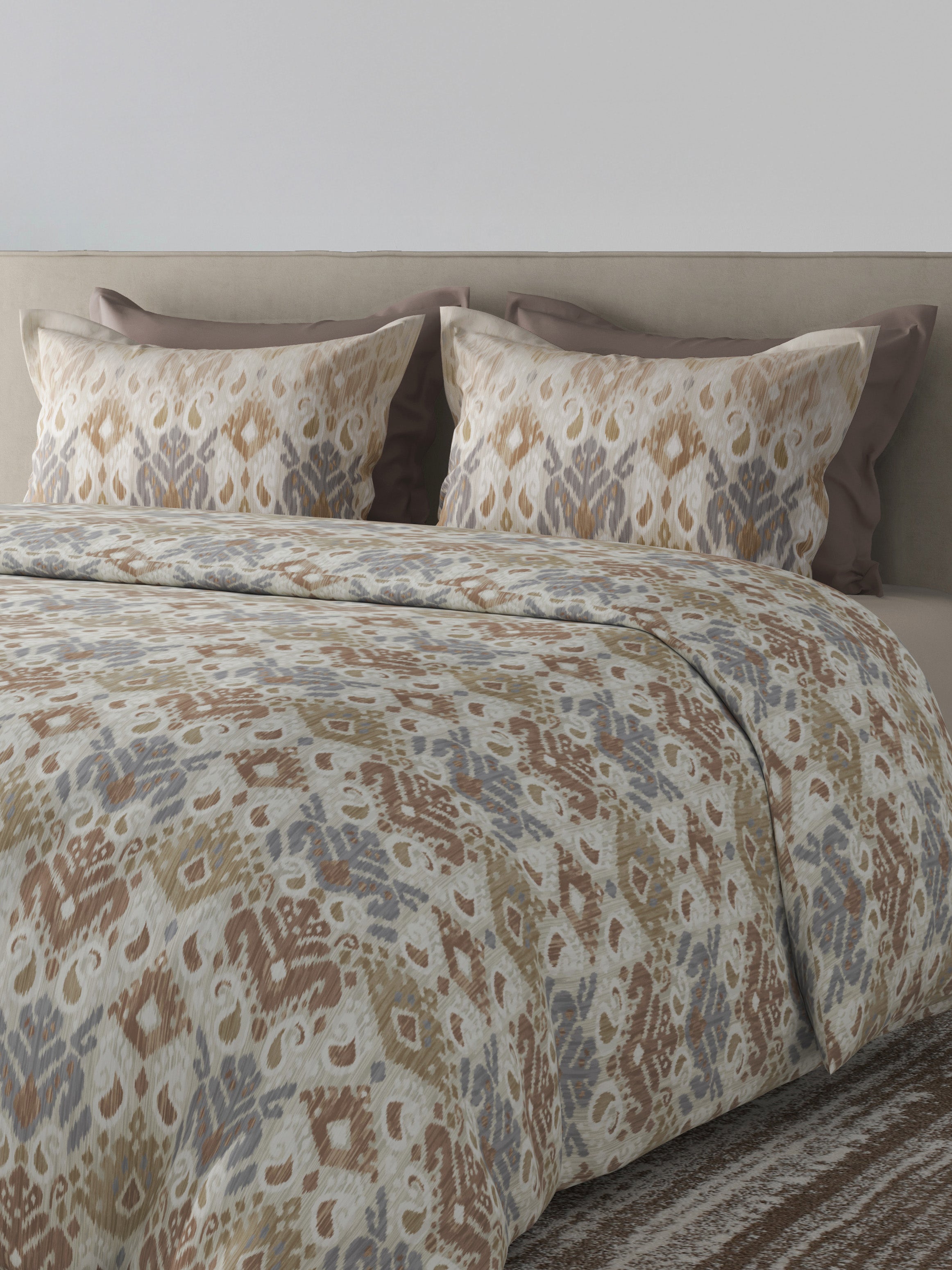VALORE-BAKED CLAY KING BED SHEET SET