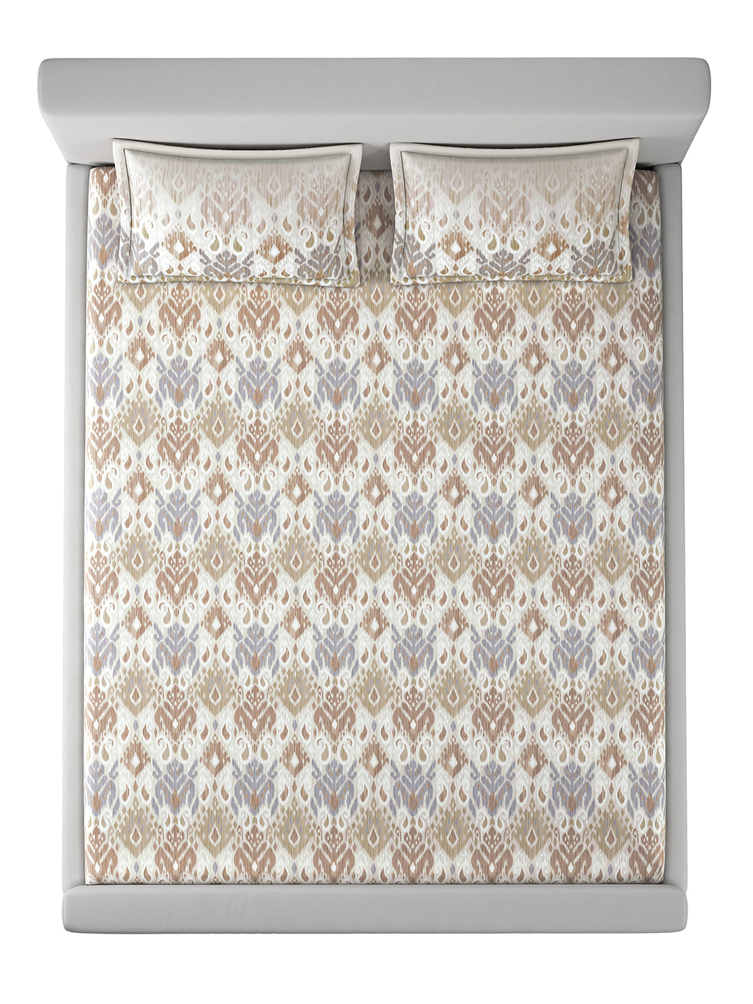 VALORE-BAKED CLAY KING BED SHEET SET