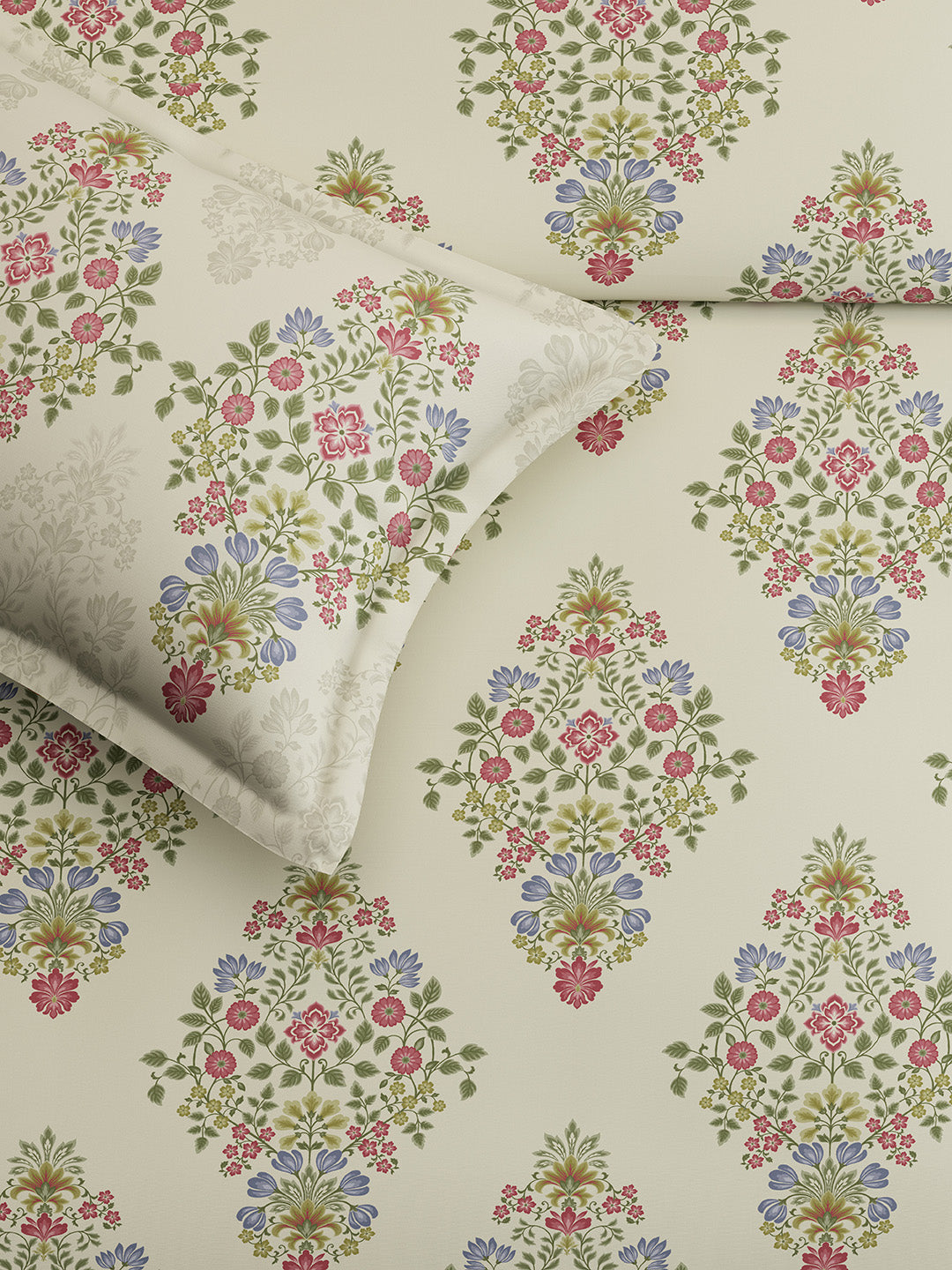 GULMARG-ROSEHIP KING BED SHEET SET