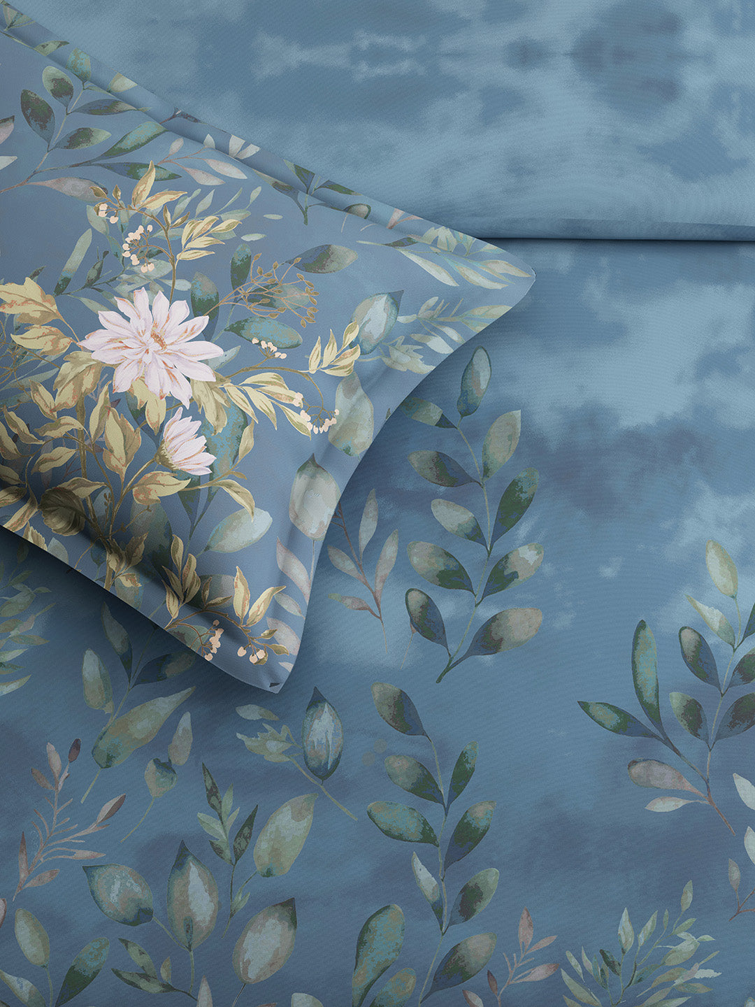 ORCHARD-OCEAN BLUE KING BED SHEET SET