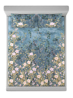 ORCHARD-OCEAN BLUE KING BED SHEET SET