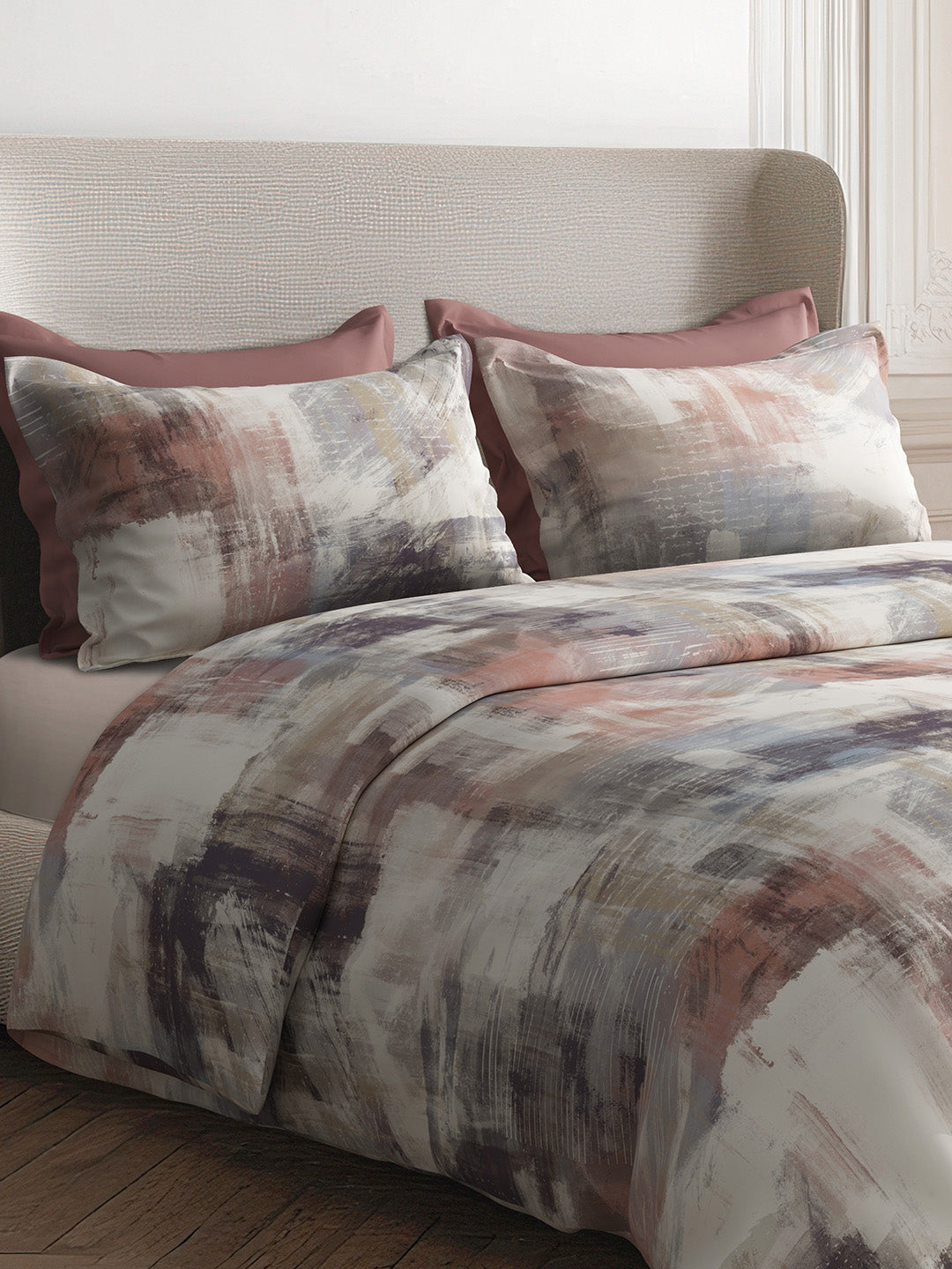 OVERLAY-BURNISH KING BED SHEET SET