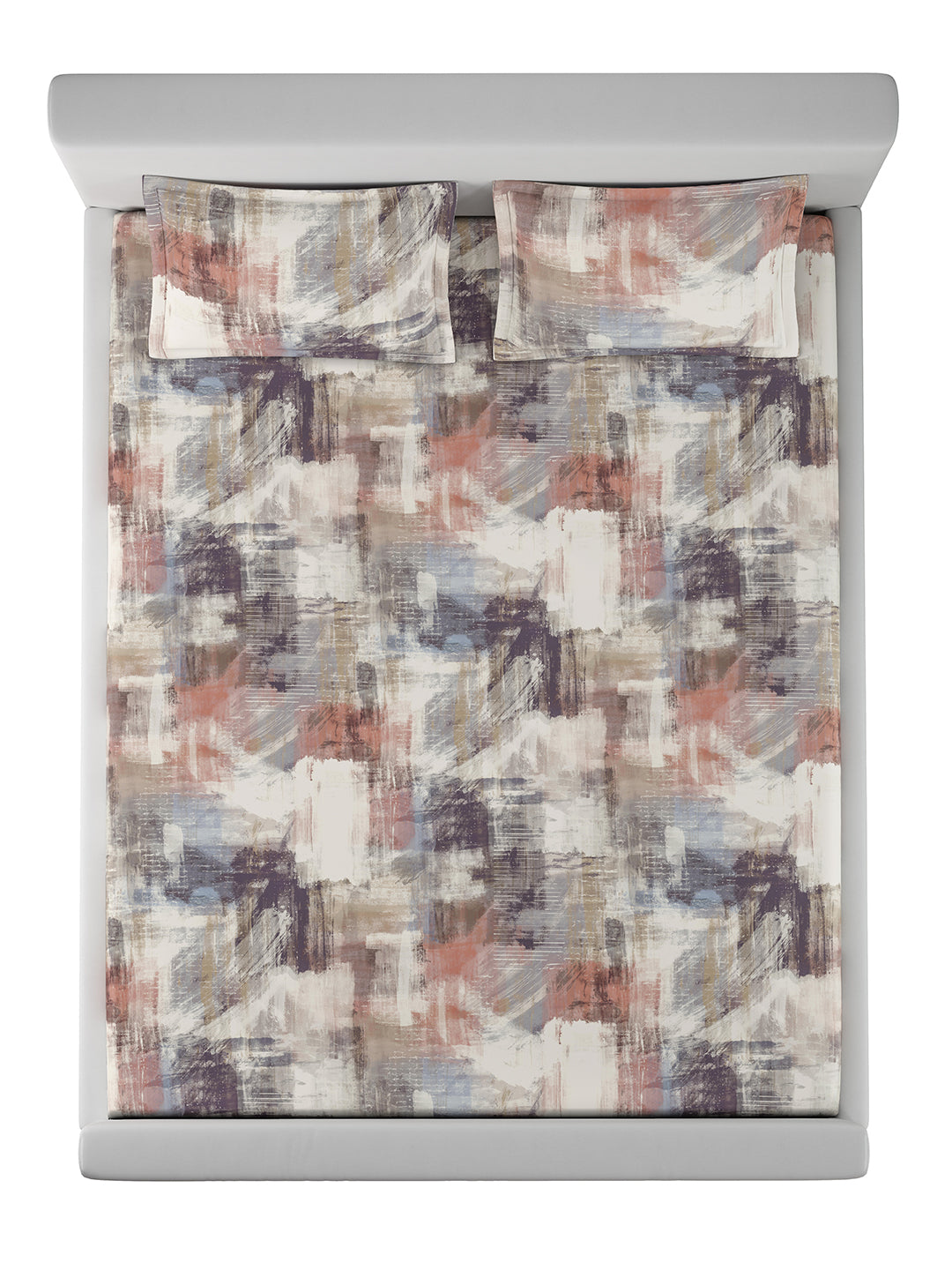 OVERLAY-BURNISH KING BED SHEET SET