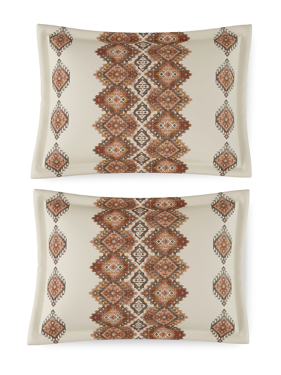 KILIM-TERRACOTTA KING BED SHEET SET