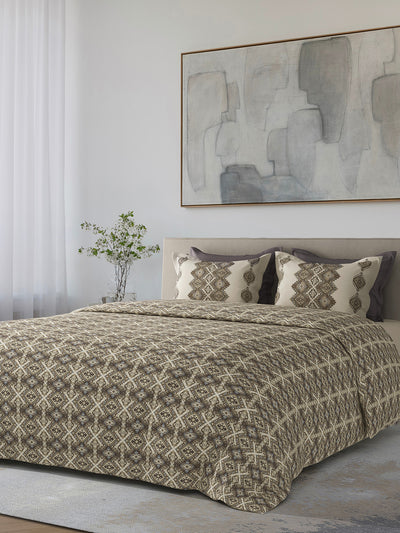 KILIM-COCOA ASH KING BED SHEET SET