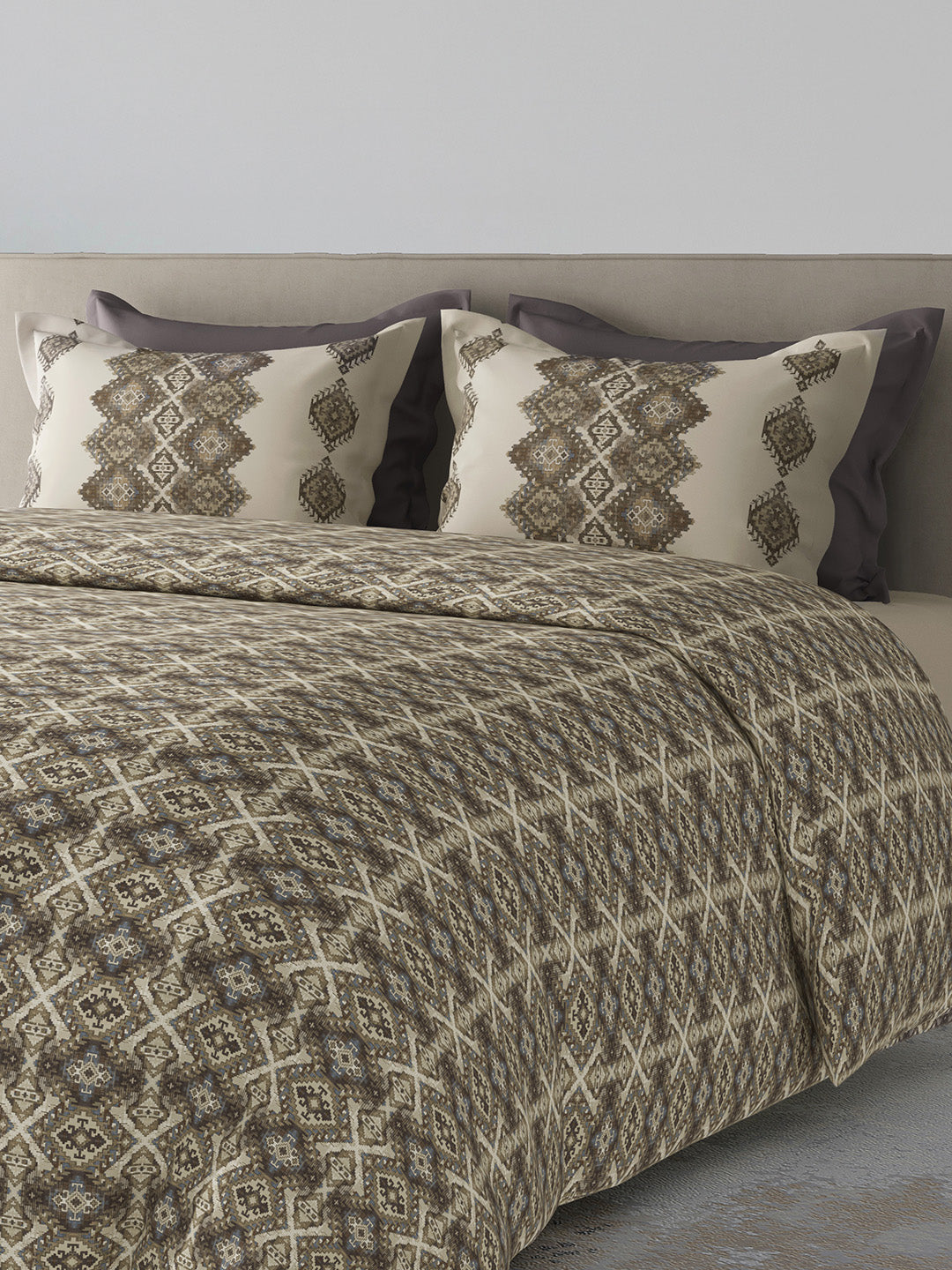 KILIM-COCOA ASH KING BED SHEET SET