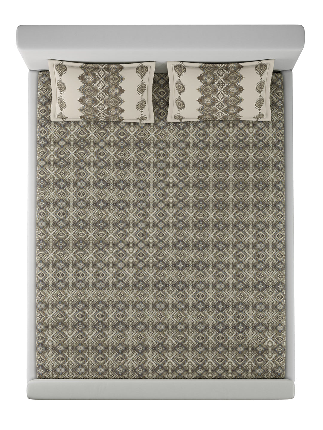 KILIM-COCOA ASH KING BED SHEET SET