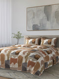 QUANTIS-BRICK DUST KING BED SHEET SET