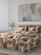 QUANTIS-BRICK DUST KING BED SHEET SET